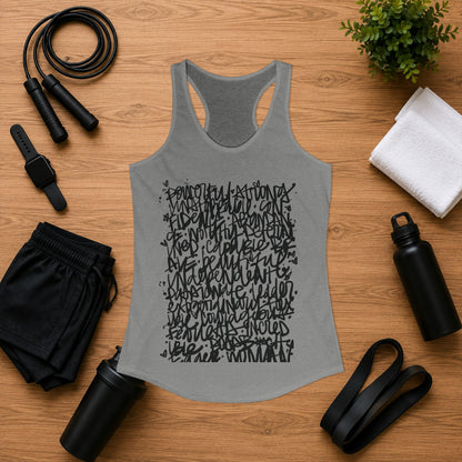 Emily Young Fitness - Racerback Graffiti Inspo Tank Top