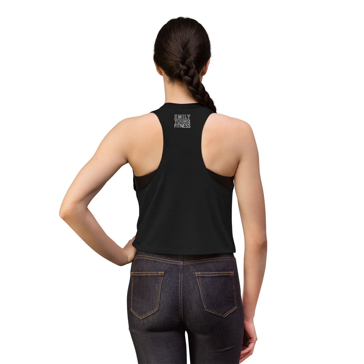 Emily Young Fitness — empowHERed Women's Crop Top (Athletic Raw-Edge Workout Tank)