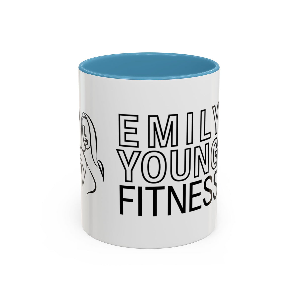 Emily Young Fitness Accent Coffee Mug - Motivational Drinkware for Fitness Enthusiasts