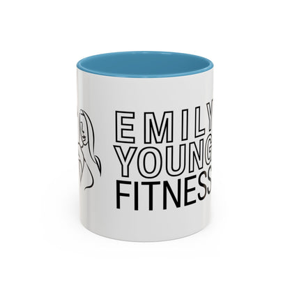 Emily Young Fitness Accent Coffee Mug - Motivational Drinkware for Fitness Enthusiasts