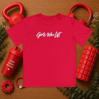 Emily Young Fitness - Girls Who Lift Youth Tee
