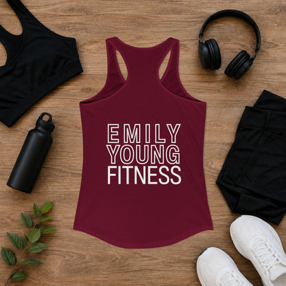 Emily Young Fitness - Line Drawing Women's Ideal Racerback Tank