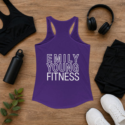 Emily Young Fitness - Line Drawing Women's Ideal Racerback Tank