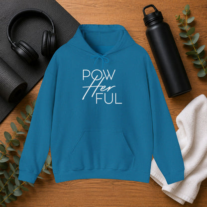 Copy of Emily Young Fitness PowHerFul Hoodie — Motivational Trainer Hoodie for Women