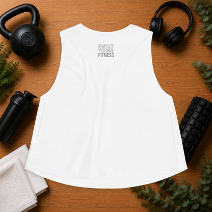 Emily Young Fitness — empowHERed Women's Crop Top (Athletic Raw-Edge Workout Tank)