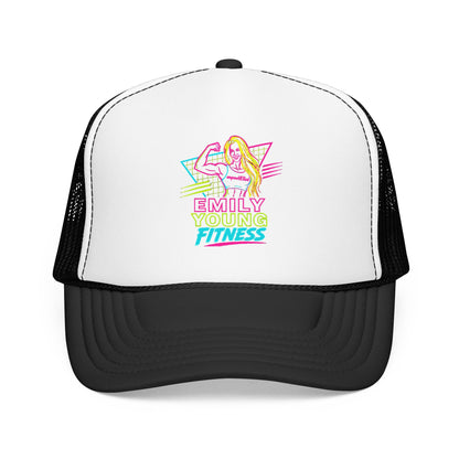 Emily Young Fitness - Retro Neon Fitness Trucker Mesh Hat