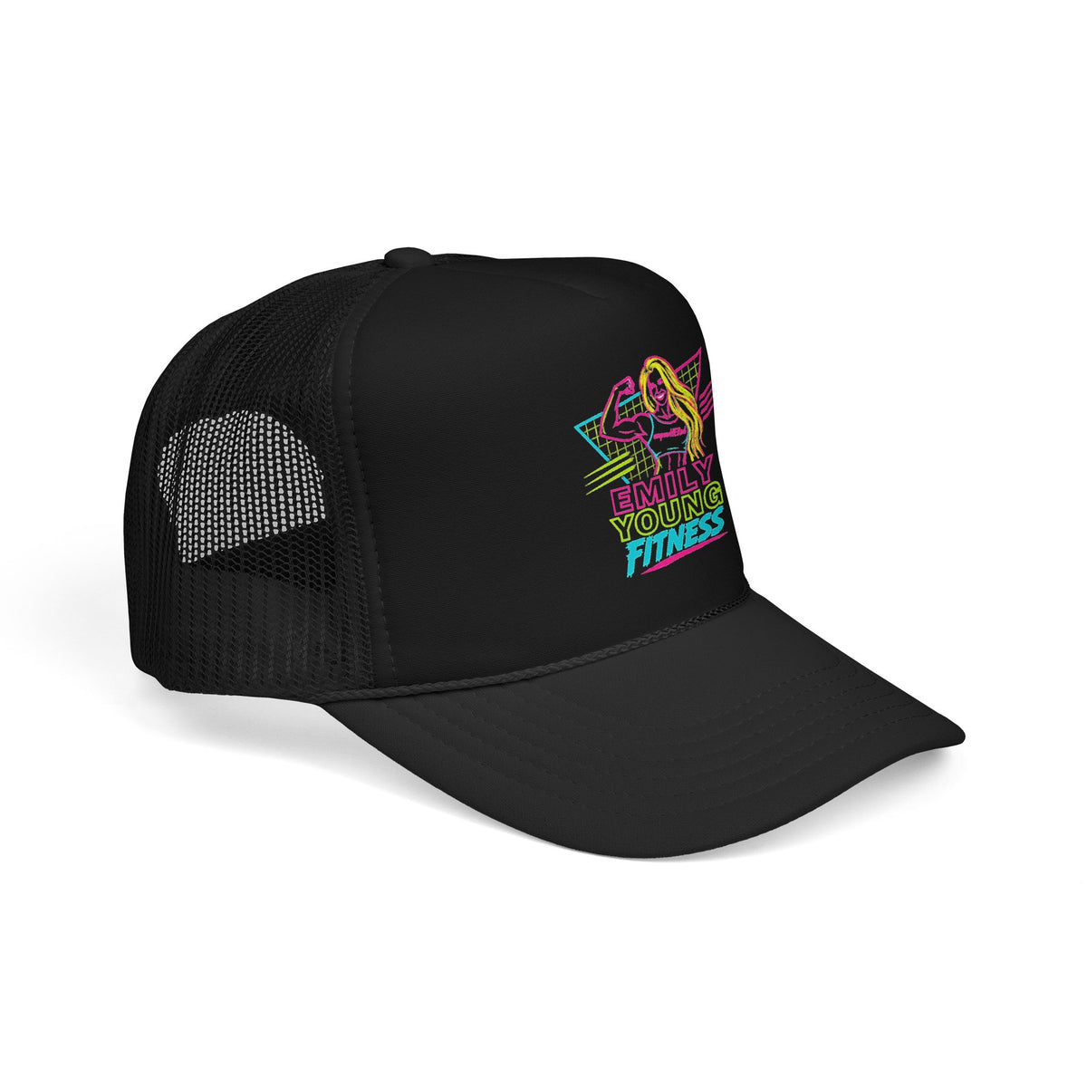 Emily Young Fitness - Retro Neon Fitness Trucker Mesh Hat