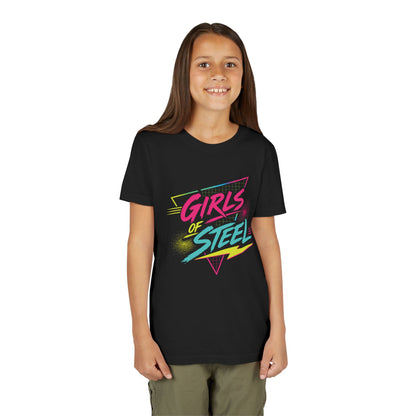 Emily Young Fitness - Youth Tee — 'Girls of Steel' Neon Fitness Shirt