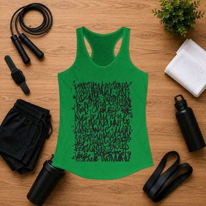 Emily Young Fitness - Racerback Graffiti Inspo Tank Top