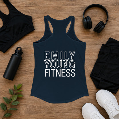 Emily Young Fitness - Line Drawing Women's Ideal Racerback Tank