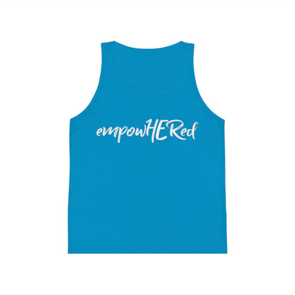 Emily Young Fitness Kid's Tank — "empowHERed" Motivational Girls' Jersey Tank