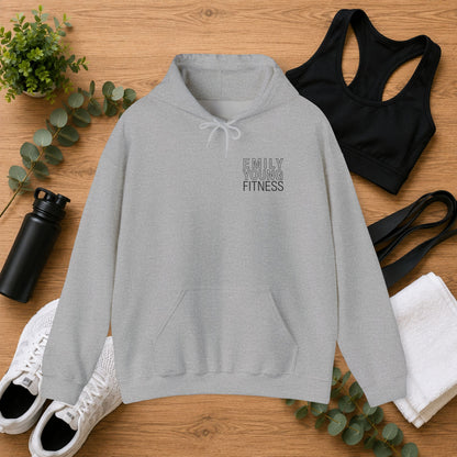 Emily Young Fitness — Women's Strength Line Drawing Graphic Hoodie