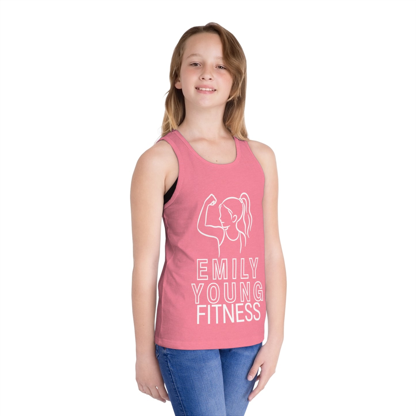 Emily Young Fitness - Kid Tank Top — "Emily Young Fitness" Girls' Athletic Jersey