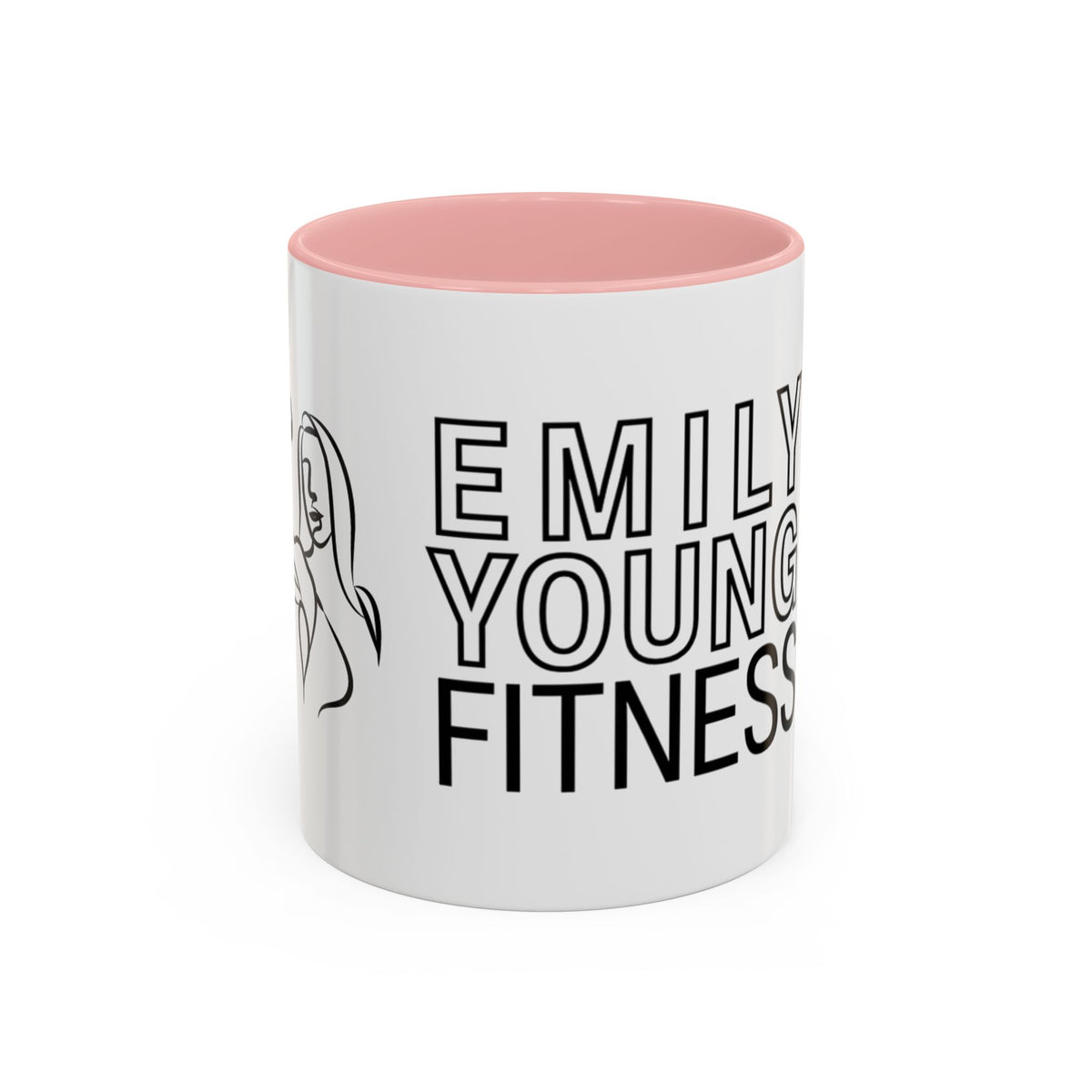 Emily Young Fitness Accent Coffee Mug - Motivational Drinkware for Fitness Enthusiasts