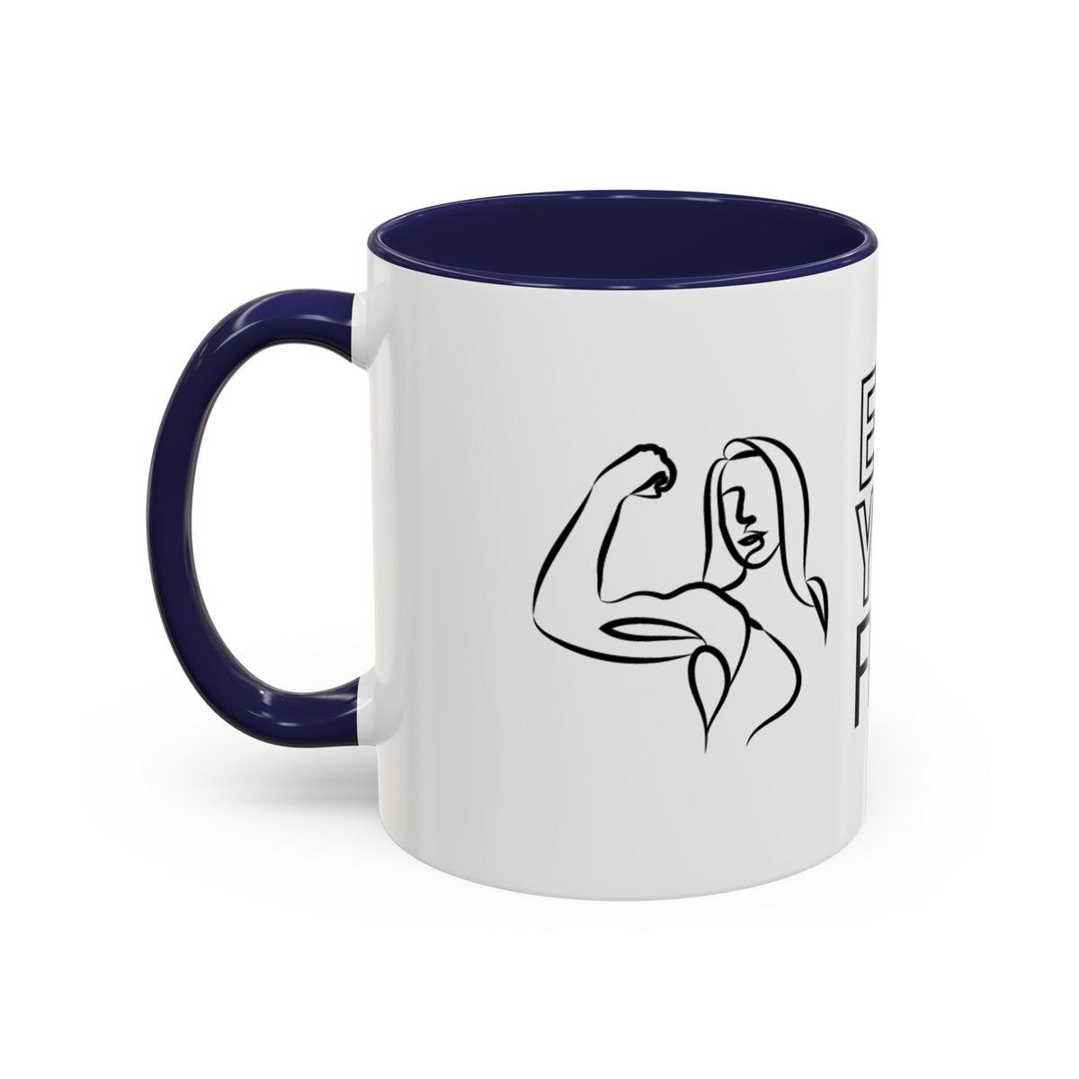 Emily Young Fitness Accent Coffee Mug - Motivational Drinkware for Fitness Enthusiasts