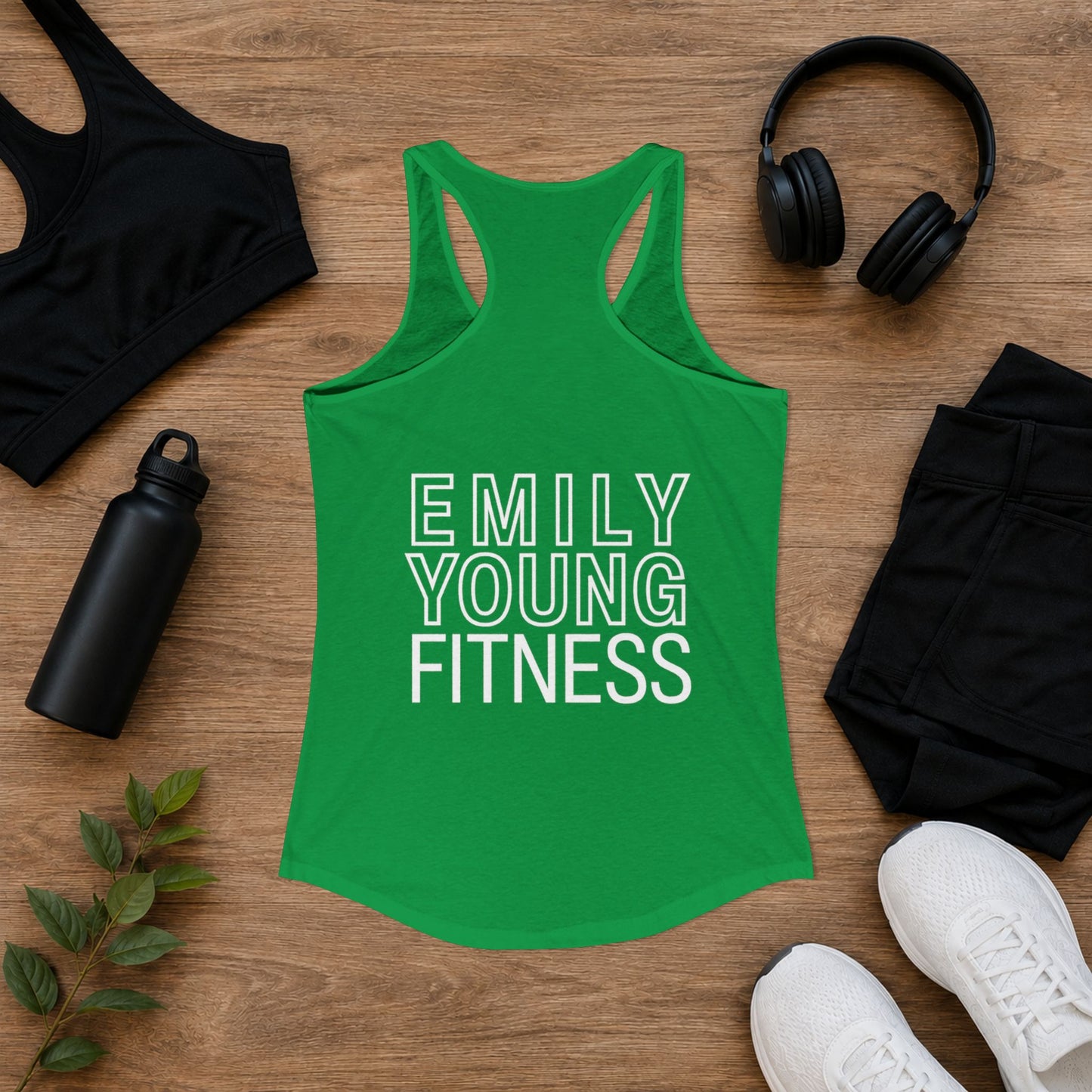 Emily Young Fitness - Line Drawing Women's Ideal Racerback Tank