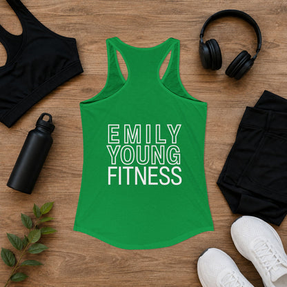 Emily Young Fitness - Line Drawing Women's Ideal Racerback Tank