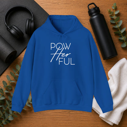 Emily Young Fitness PowHerFul Hoodie — Motivational Trainer Hoodie for Women