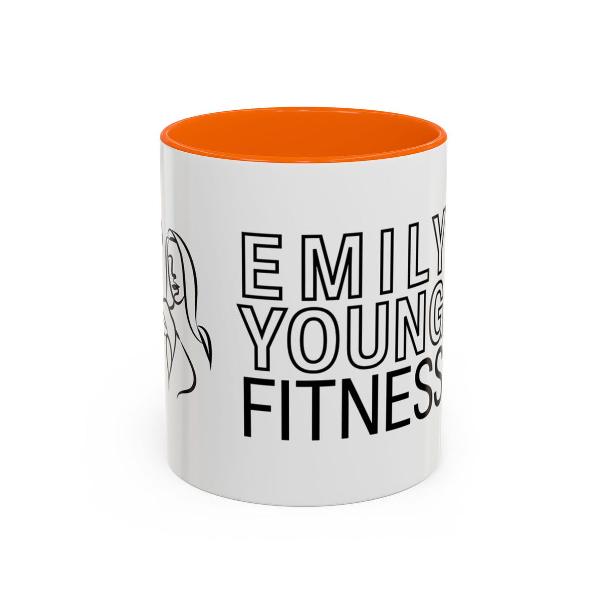 Emily Young Fitness Accent Coffee Mug - Motivational Drinkware for Fitness Enthusiasts