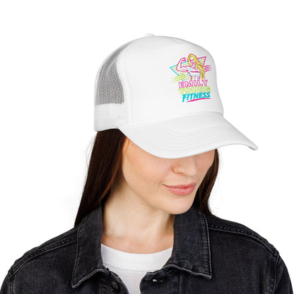 Emily Young Fitness - Retro Neon Fitness Trucker Mesh Hat