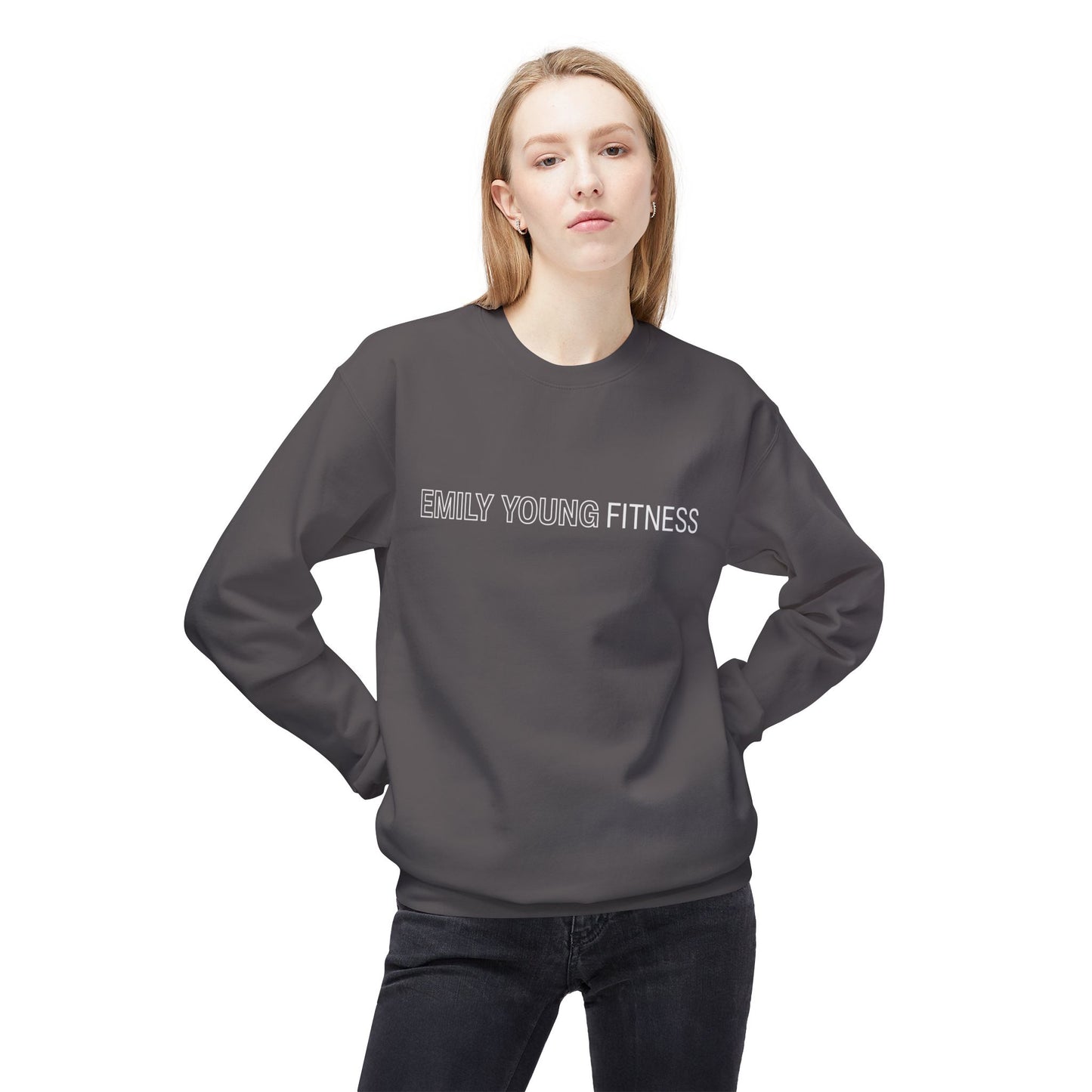 Emily Young Fitness - Unisex Midweight Softstyle Fleece Crewneck Sweatshirt