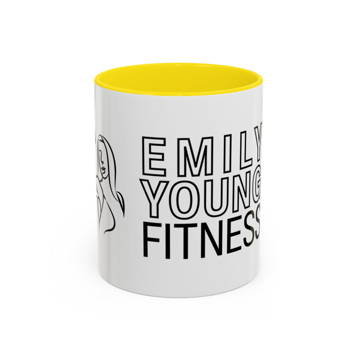 Emily Young Fitness Accent Coffee Mug - Motivational Drinkware for Fitness Enthusiasts