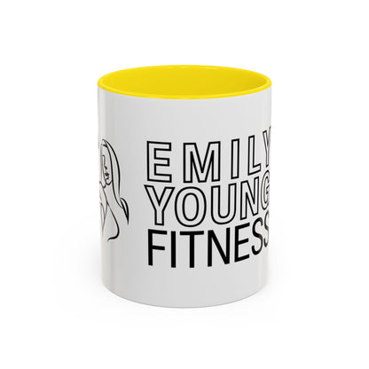 Emily Young Fitness Accent Coffee Mug - Motivational Drinkware for Fitness Enthusiasts