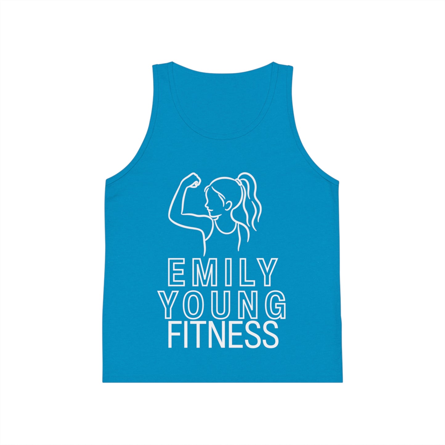 Emily Young Fitness - Kid Tank Top — "Emily Young Fitness" Girls' Athletic Jersey