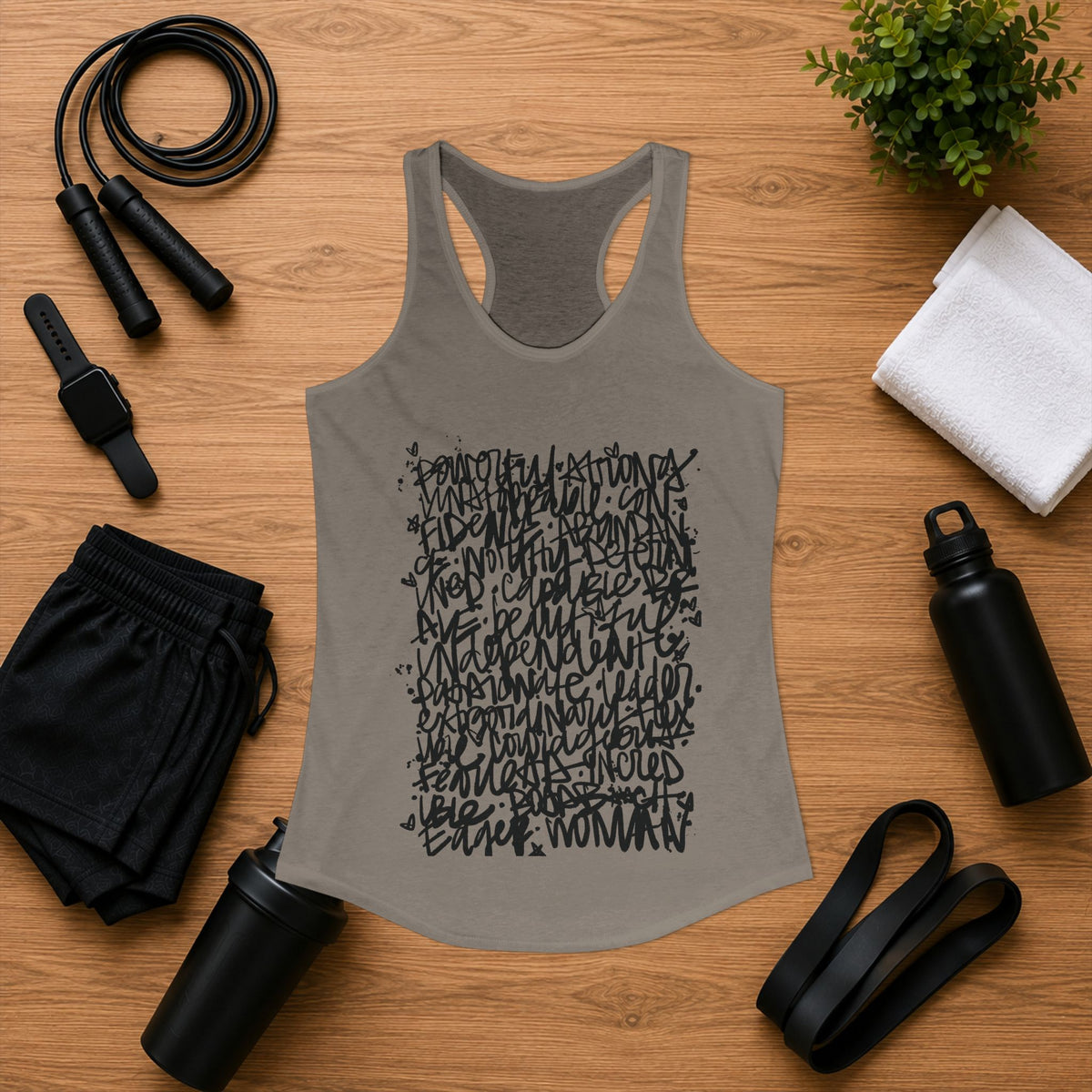 Emily Young Fitness - Racerback Graffiti Inspo Tank Top
