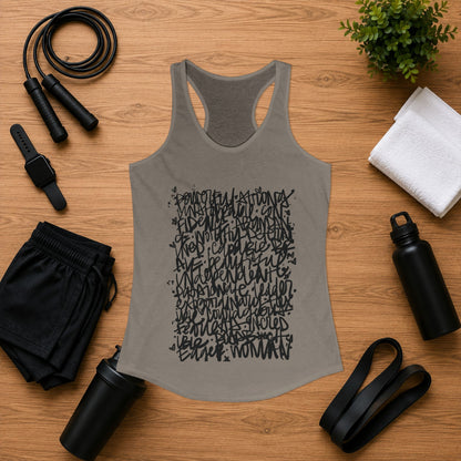 Emily Young Fitness - Racerback Graffiti Inspo Tank Top
