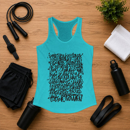 Emily Young Fitness - Racerback Graffiti Inspo Tank Top