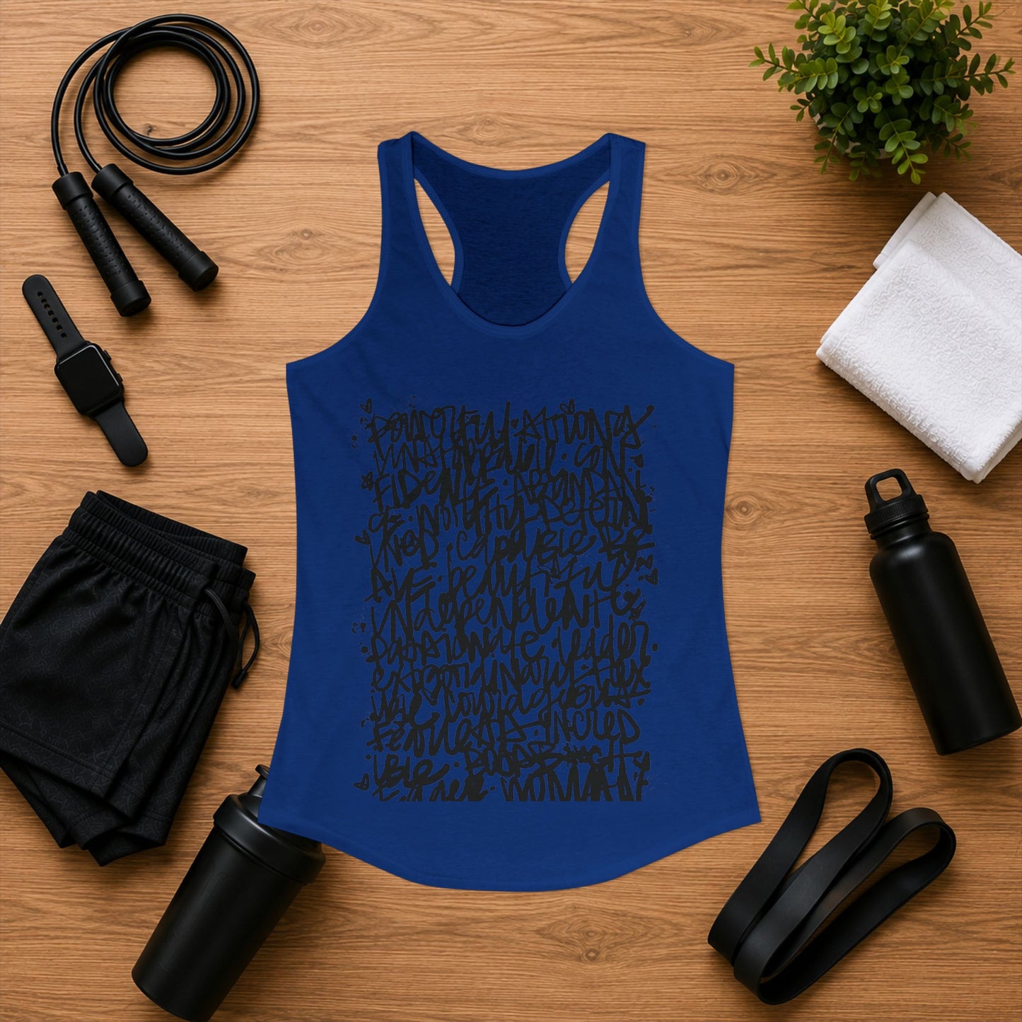 Emily Young Fitness - Racerback Graffiti Inspo Tank Top
