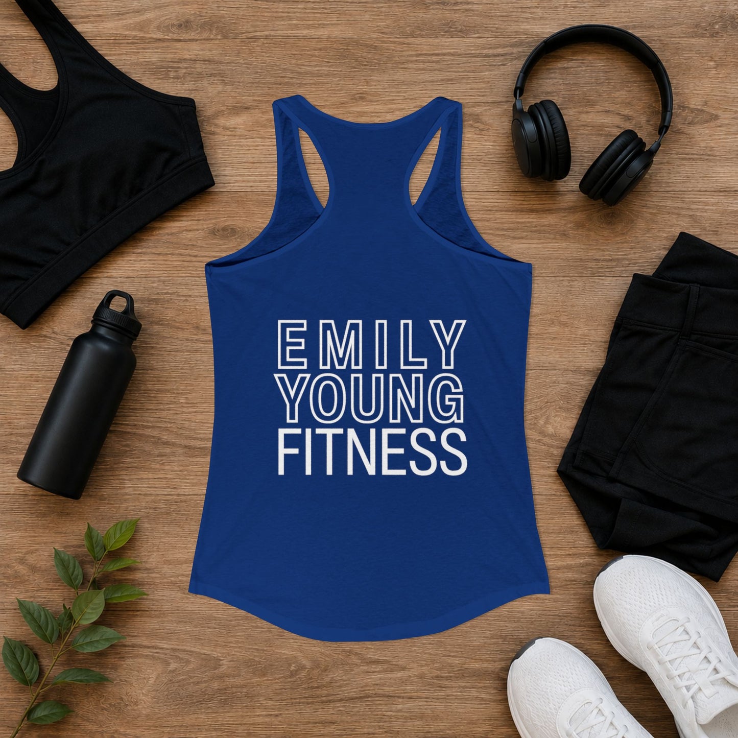 Emily Young Fitness - Line Drawing Women's Ideal Racerback Tank