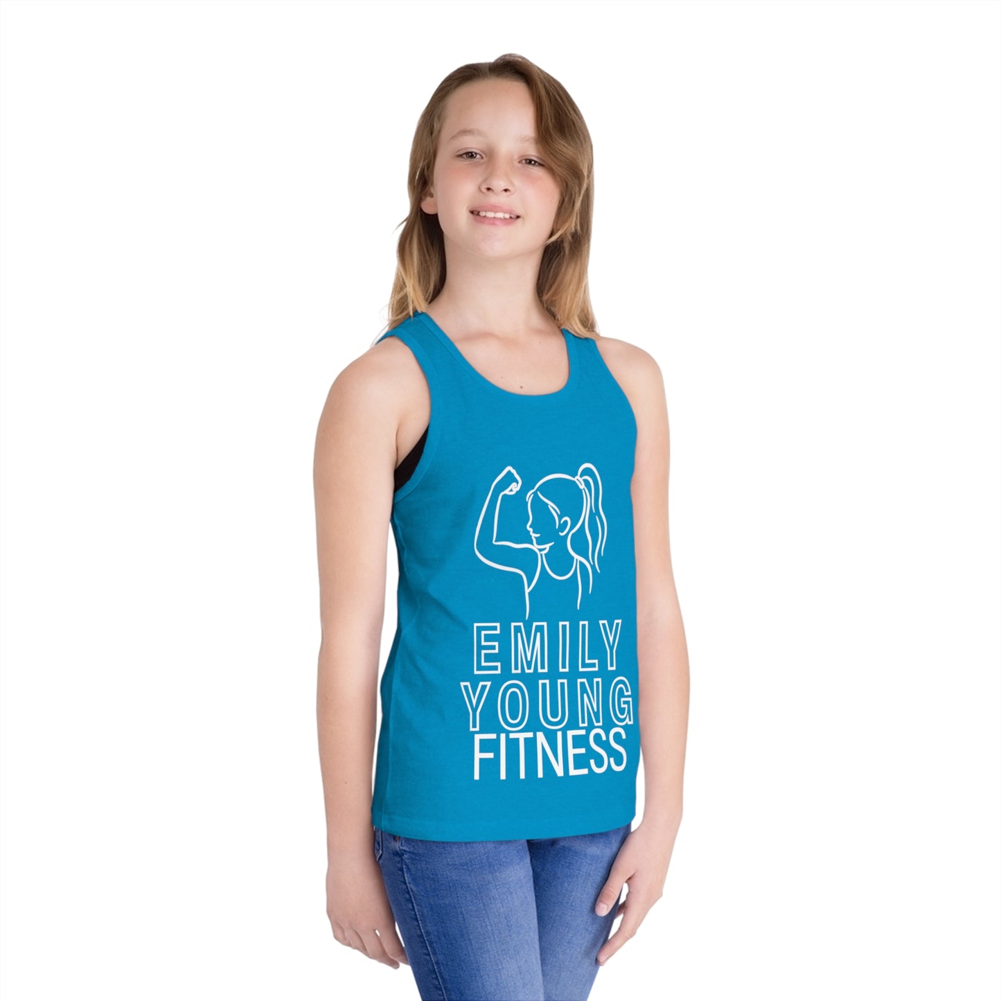 Emily Young Fitness - Kid Tank Top — "Emily Young Fitness" Girls' Athletic Jersey