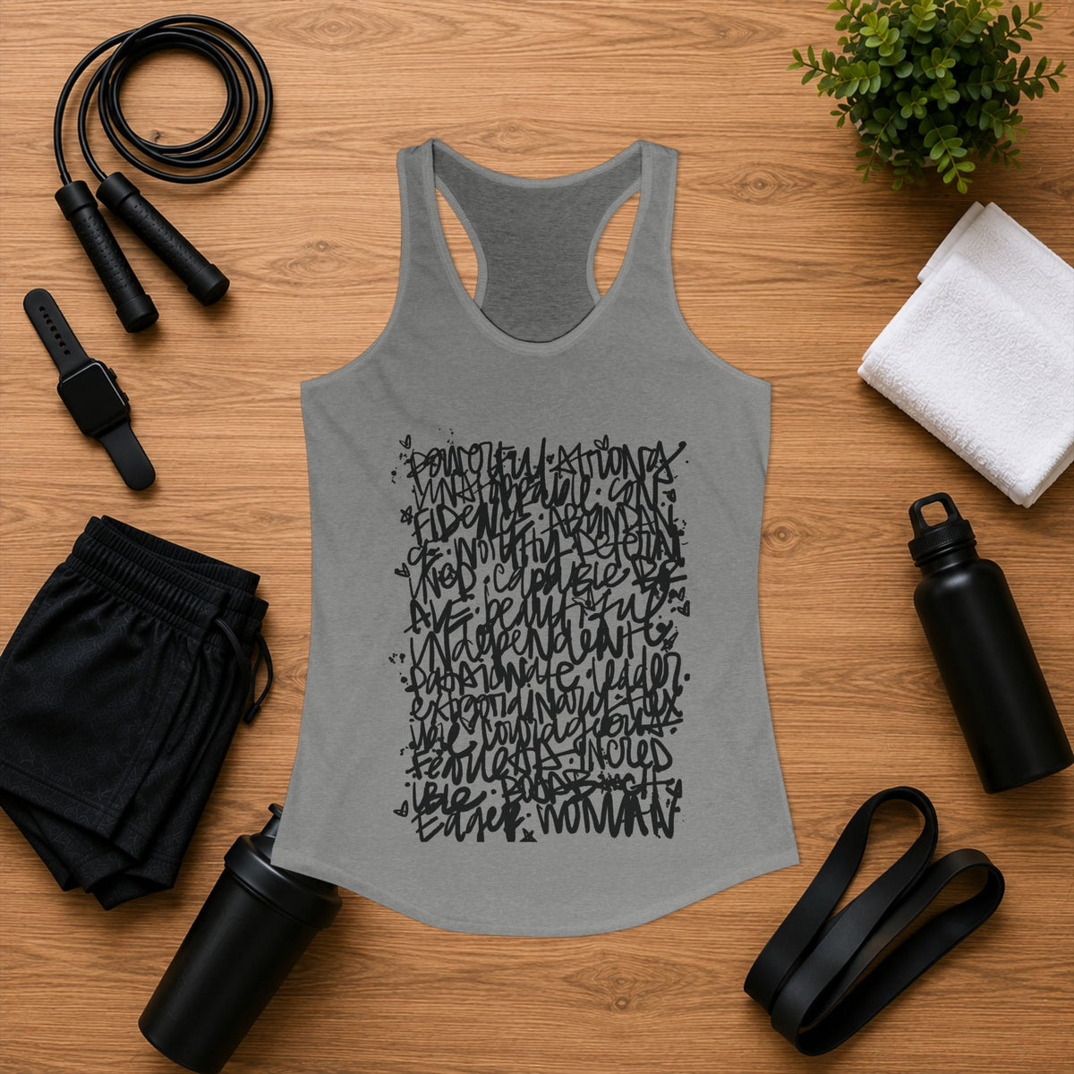 Emily Young Fitness - Racerback Graffiti Inspo Tank Top