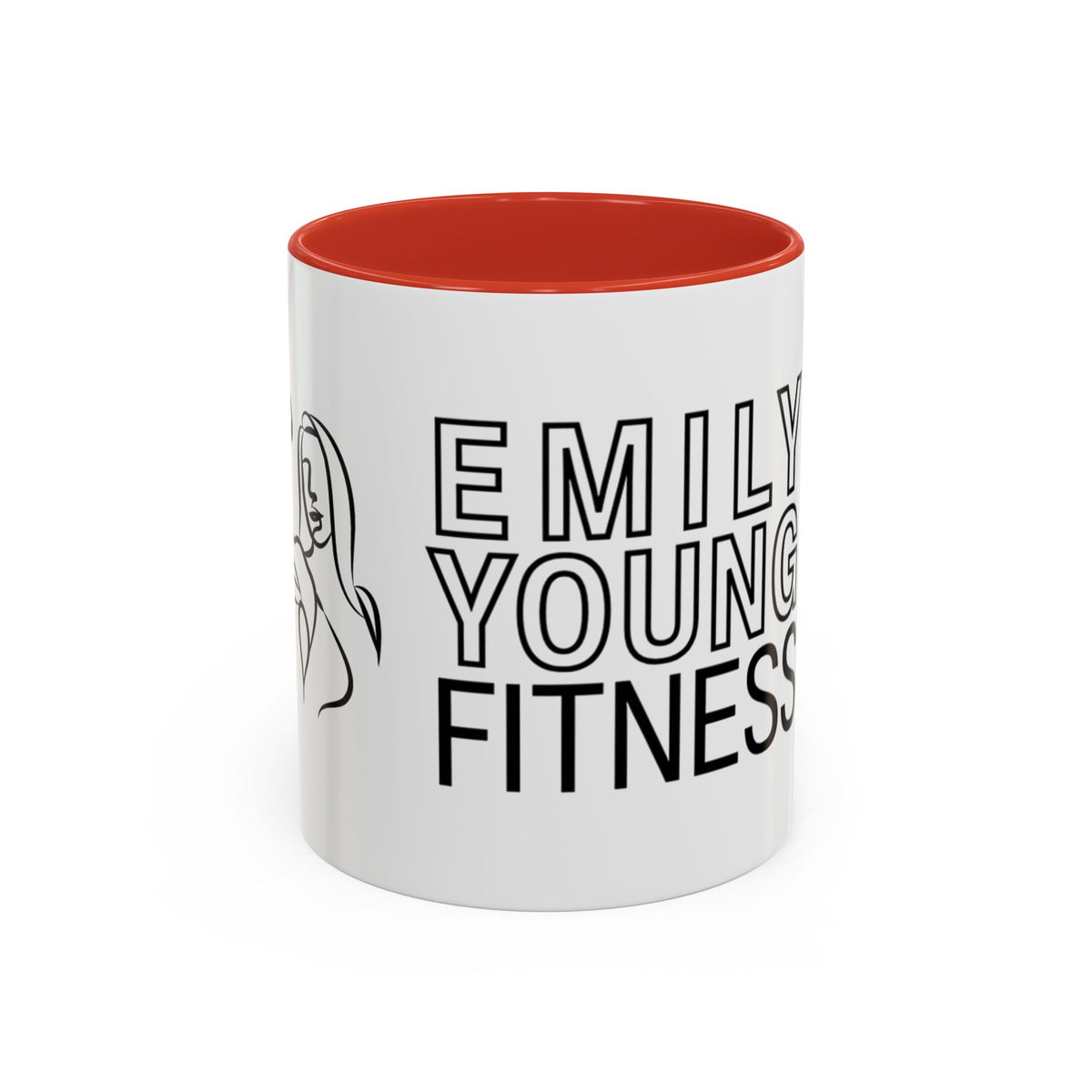 Emily Young Fitness Accent Coffee Mug - Motivational Drinkware for Fitness Enthusiasts