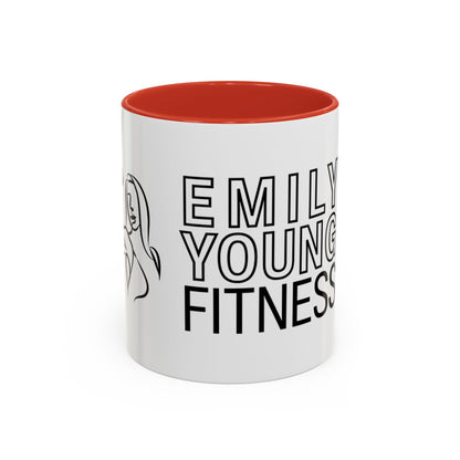 Emily Young Fitness Accent Coffee Mug - Motivational Drinkware for Fitness Enthusiasts
