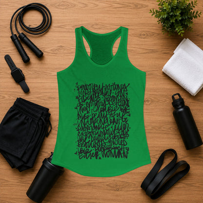 Emily Young Fitness - Racerback Graffiti Inspo Tank Top
