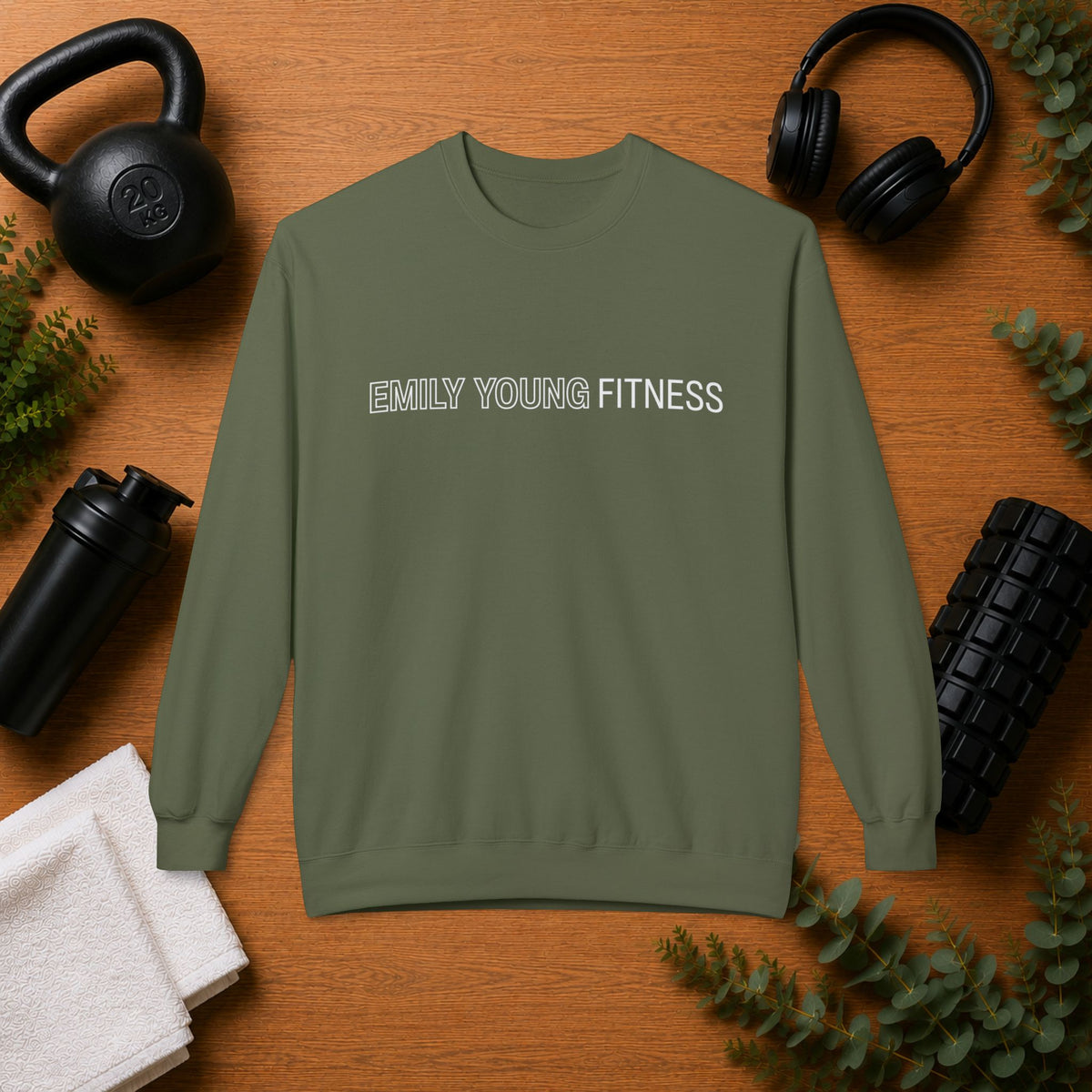 Emily Young Fitness - Unisex Midweight Softstyle Fleece Crewneck Sweatshirt