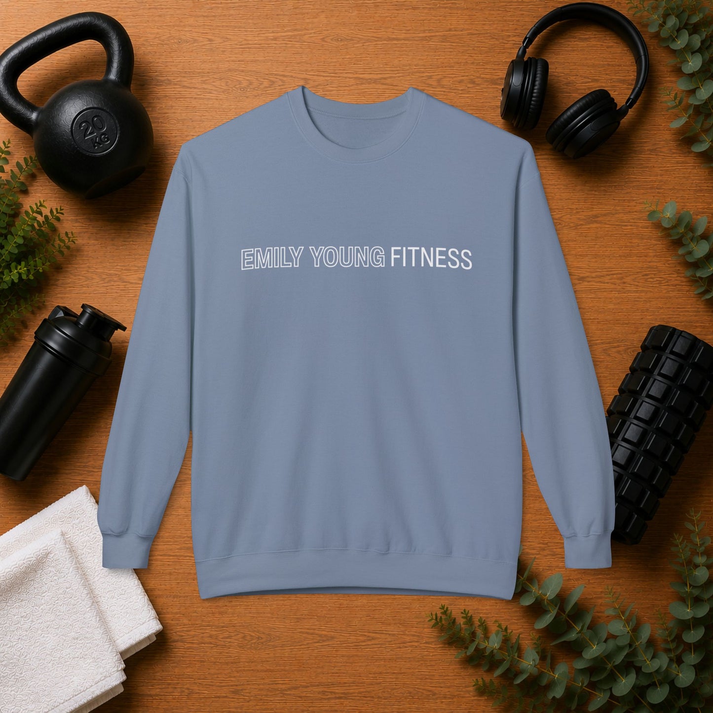 Emily Young Fitness - Unisex Midweight Softstyle Fleece Crewneck Sweatshirt