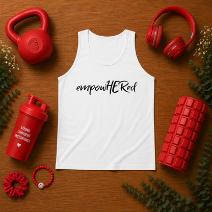 Emily Young Fitness Kid's Tank — "empowHERed" Motivational Girls' Jersey Tank