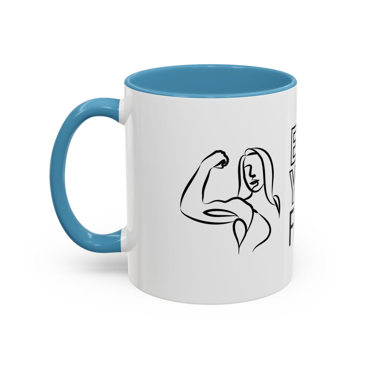 Emily Young Fitness Accent Coffee Mug - Motivational Drinkware for Fitness Enthusiasts