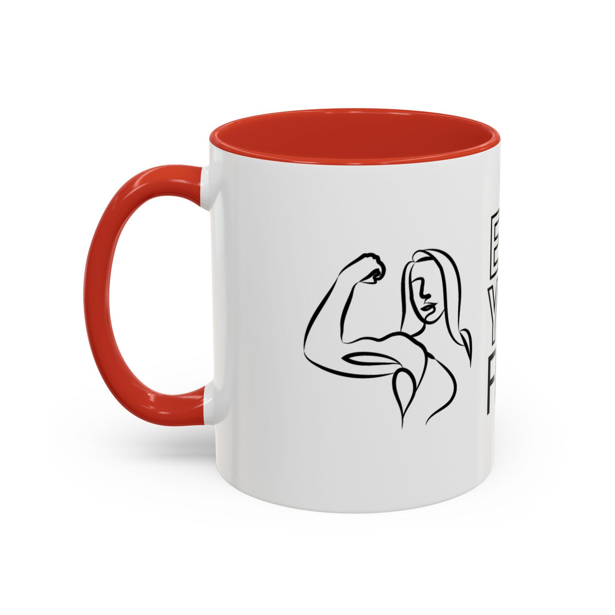 Emily Young Fitness Accent Coffee Mug - Motivational Drinkware for Fitness Enthusiasts