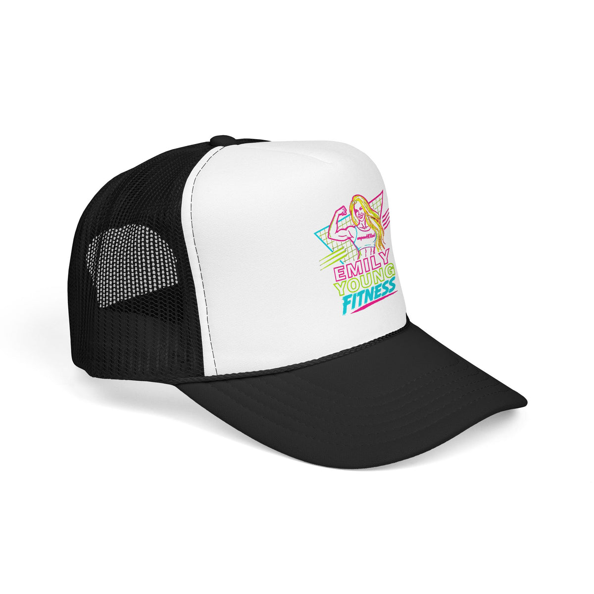 Emily Young Fitness - Retro Neon Fitness Trucker Mesh Hat