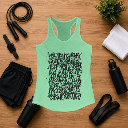 Emily Young Fitness - Racerback Graffiti Inspo Tank Top
