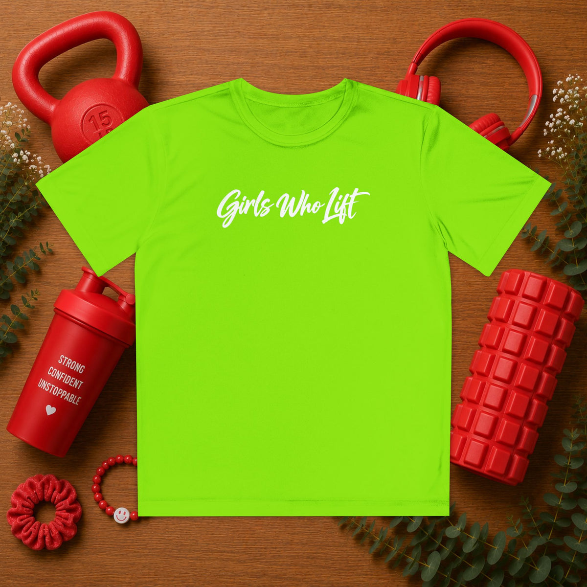 Emily Young Fitness - Girls Who Lift Youth Tee
