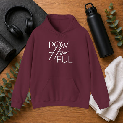 Emily Young Fitness PowHerFul Hoodie — Motivational Trainer Hoodie for Women