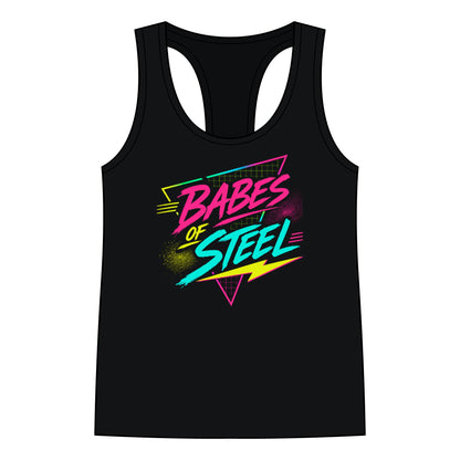 Babes of Steel Racerback Tank — Emily Young Fitness Neon Gym Tank Top