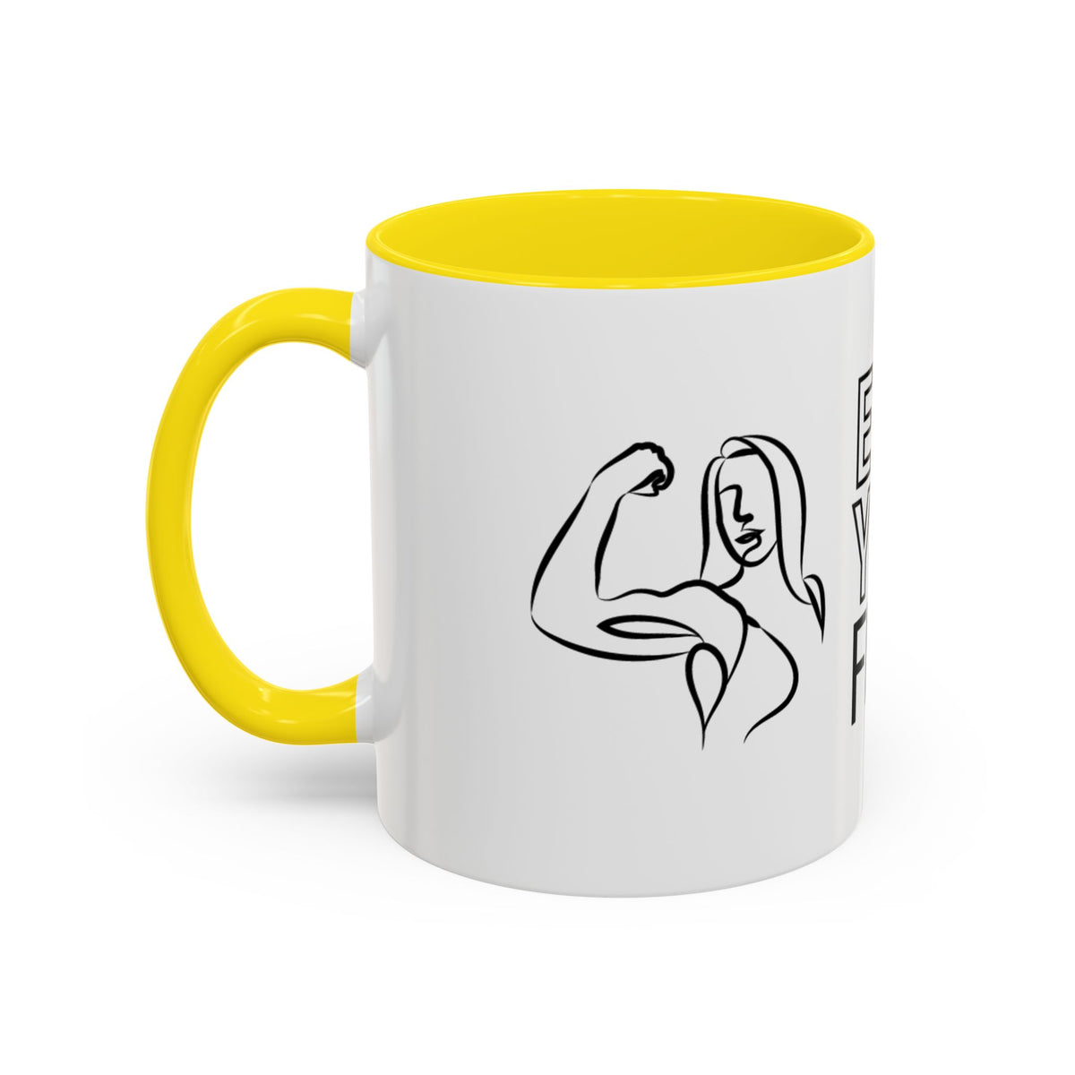 Emily Young Fitness Accent Coffee Mug - Motivational Drinkware for Fitness Enthusiasts
