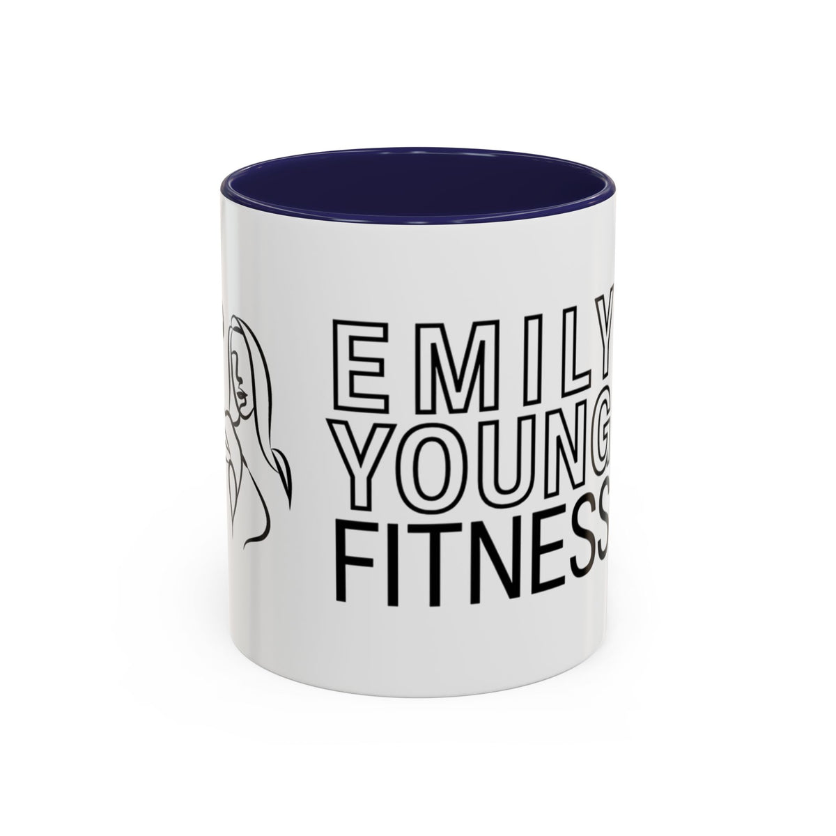 Emily Young Fitness Accent Coffee Mug - Motivational Drinkware for Fitness Enthusiasts